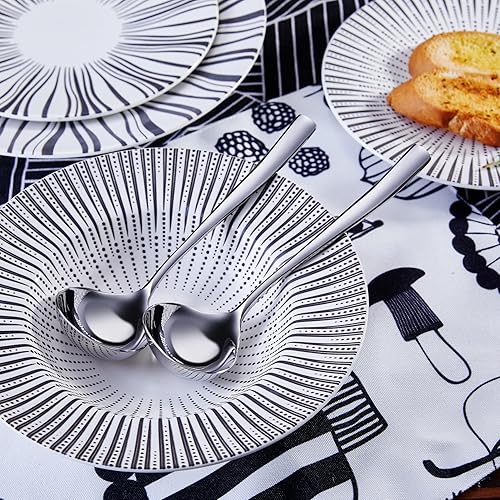 Miniatura 8 de KEAWELL Louis - Cucharón para salsa de 7.5 pulgadas, mini cucharón de acero inoxidable 1810, apto para lavavajillas (1)