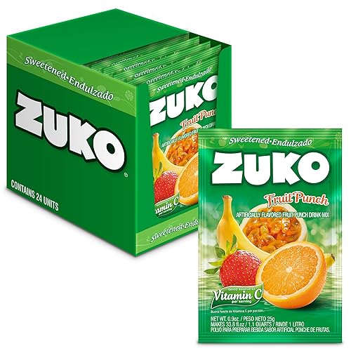 Miniatura 7 de ZUKO Mango - Bebida instantánea en polvo, 24 bolsas individuales de 0.9 onzas, no necesita azúcar (paquete de 2)