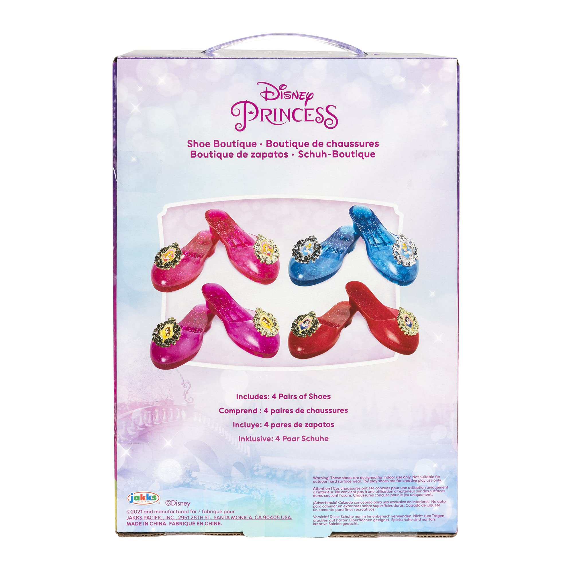 Disney Princess La Boutique delle Scarpe, 4 Paia di Scarpe delle Principesse Disney (Esclusiva Amazon)