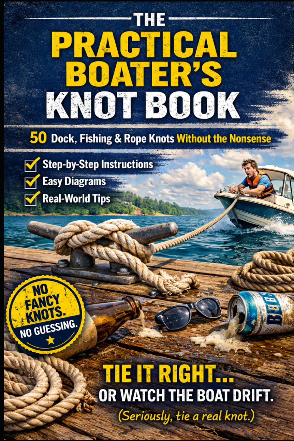 The Practical Boater’s Knot Book: 50 Boating, Dock, Fishing & Rope Knots Made Simple