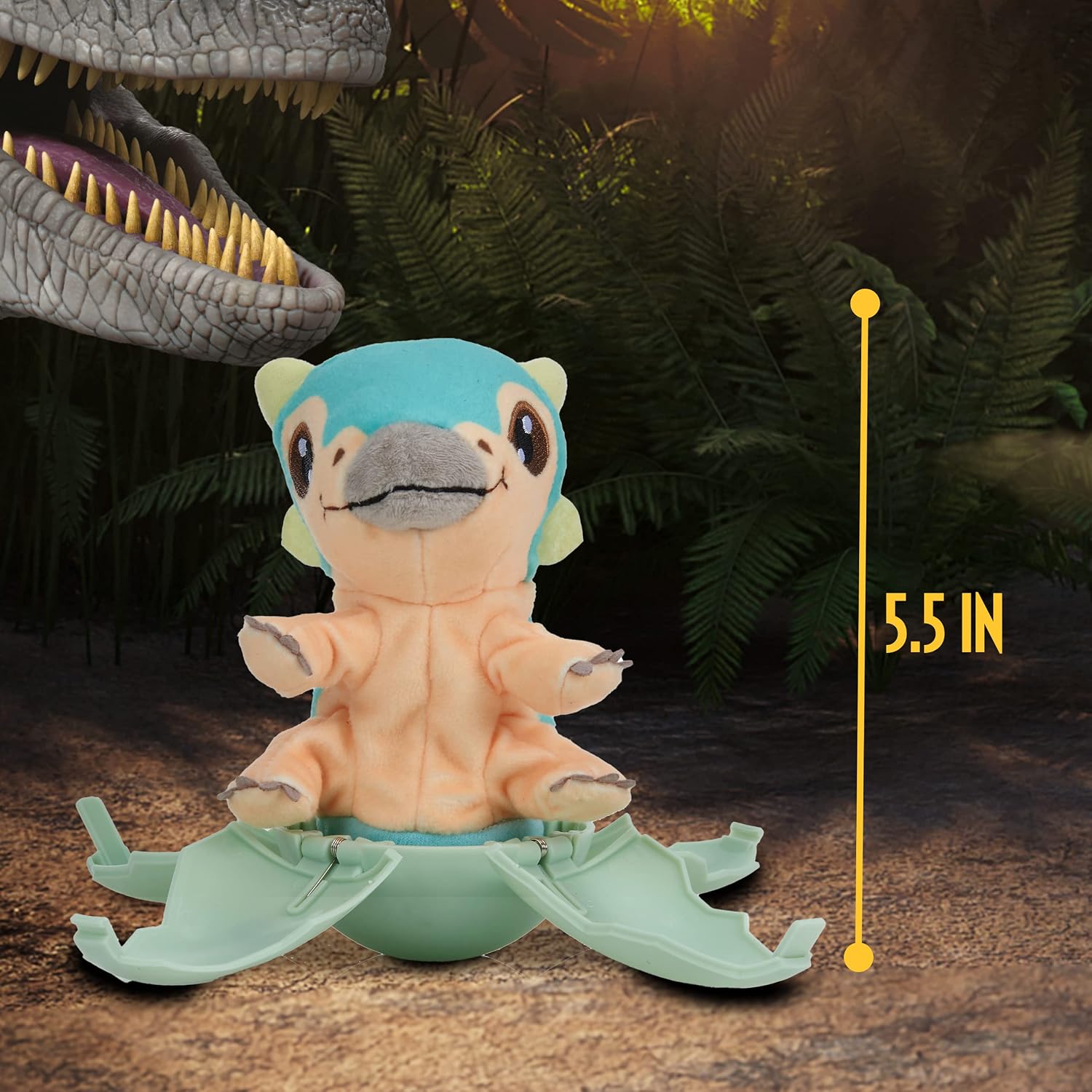 Wow! PODS Stuff Jurassic World Drop 'n Pop Dino - Bumpy | Dinosaur Egg with Pop-up Plush Toy | Official Fallen Kingdom Merchandise, Gifts and Toys for Boys and Girls, Aged 5+