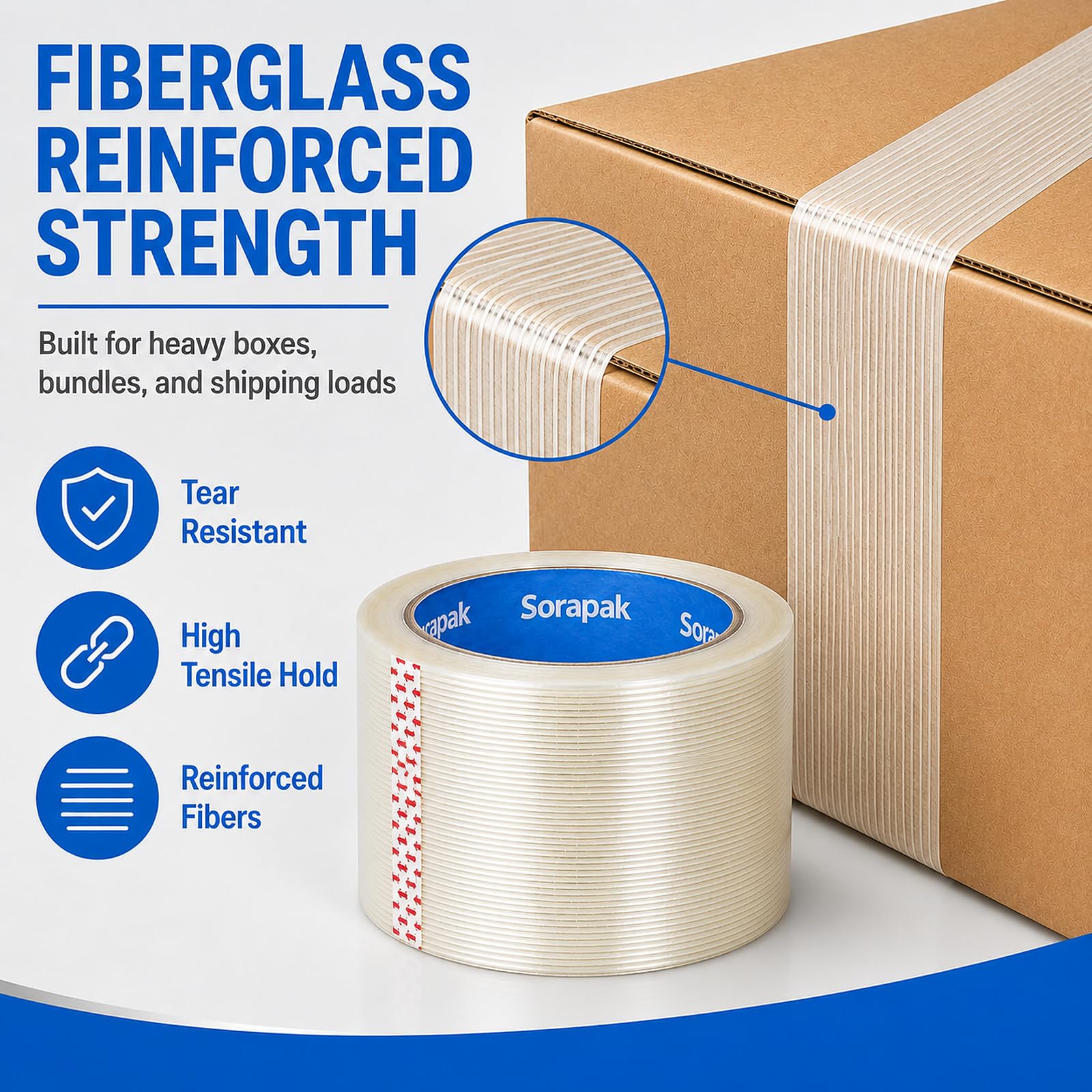 Heavy Duty Filament Tape - 2 Pack -8