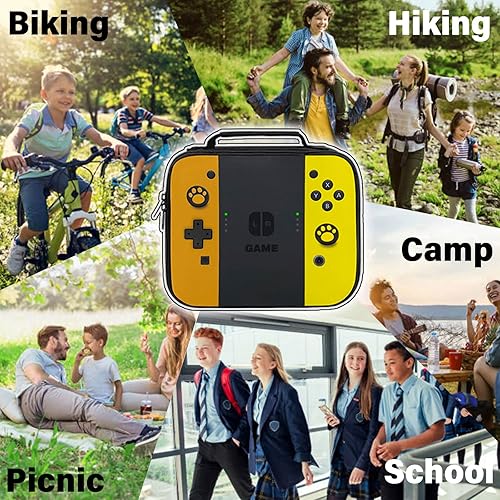 Miniatura 6 de JIRAIKEI Bolsa de almuerzo para niños y niñas bolsa de almuerzo aislada de videojuegos para la escuela el trabajo la oficina viajes picnic