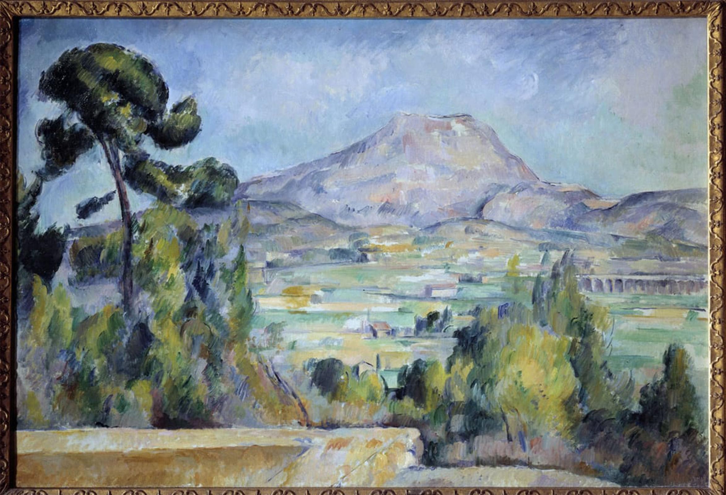 SERENDIPITP Retro Picture Poster Wall Art Pictures Painting Saint Victoire Mountain Painting by Paul Cézanne Wall Art Canvas Print for Wall Decor 60x90cm