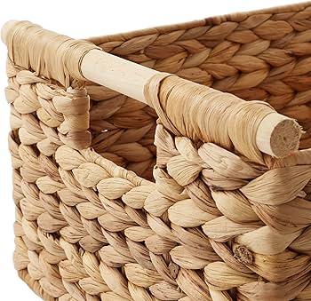 Amazon.com: Casafield Set of 3 Water Hyacinth Rectangular Storage