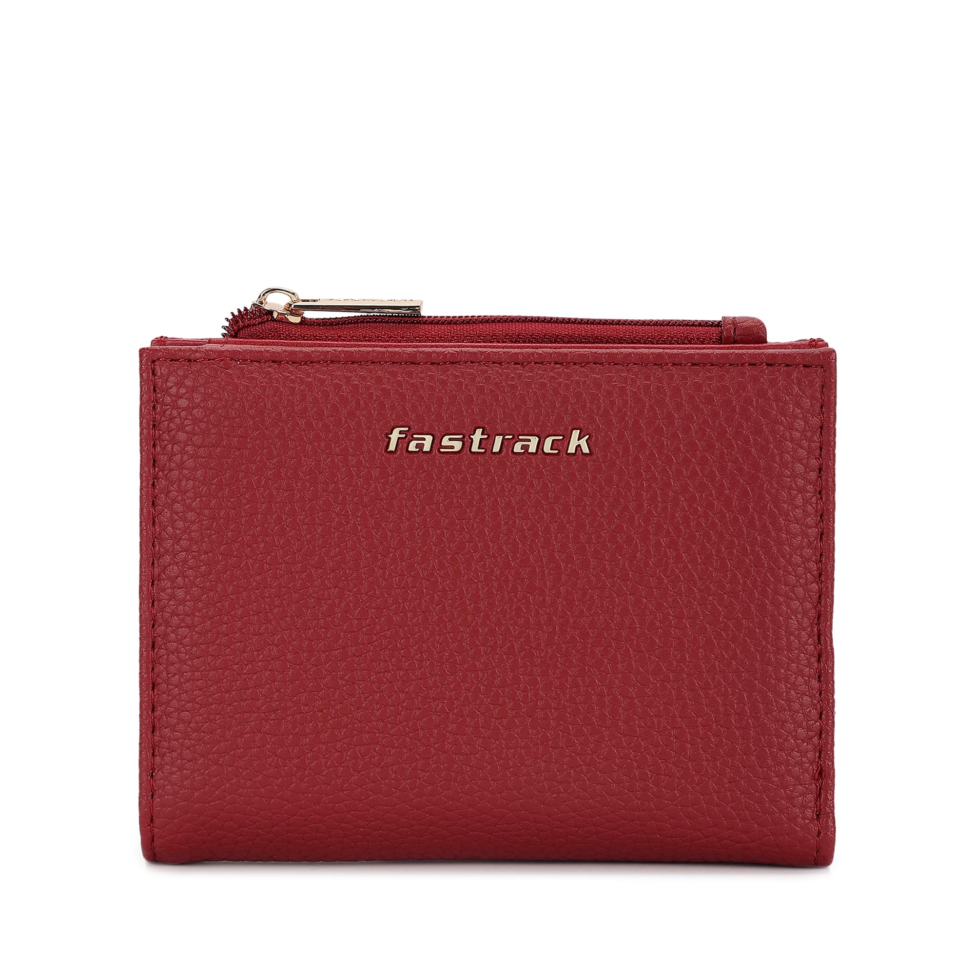 fastrack Women's Two-Fold Wallet | Multiple Card Slots, Cash Slots, Zip Coin Pocket | Compact & Organized | 6 Months Warranty-picture-44
