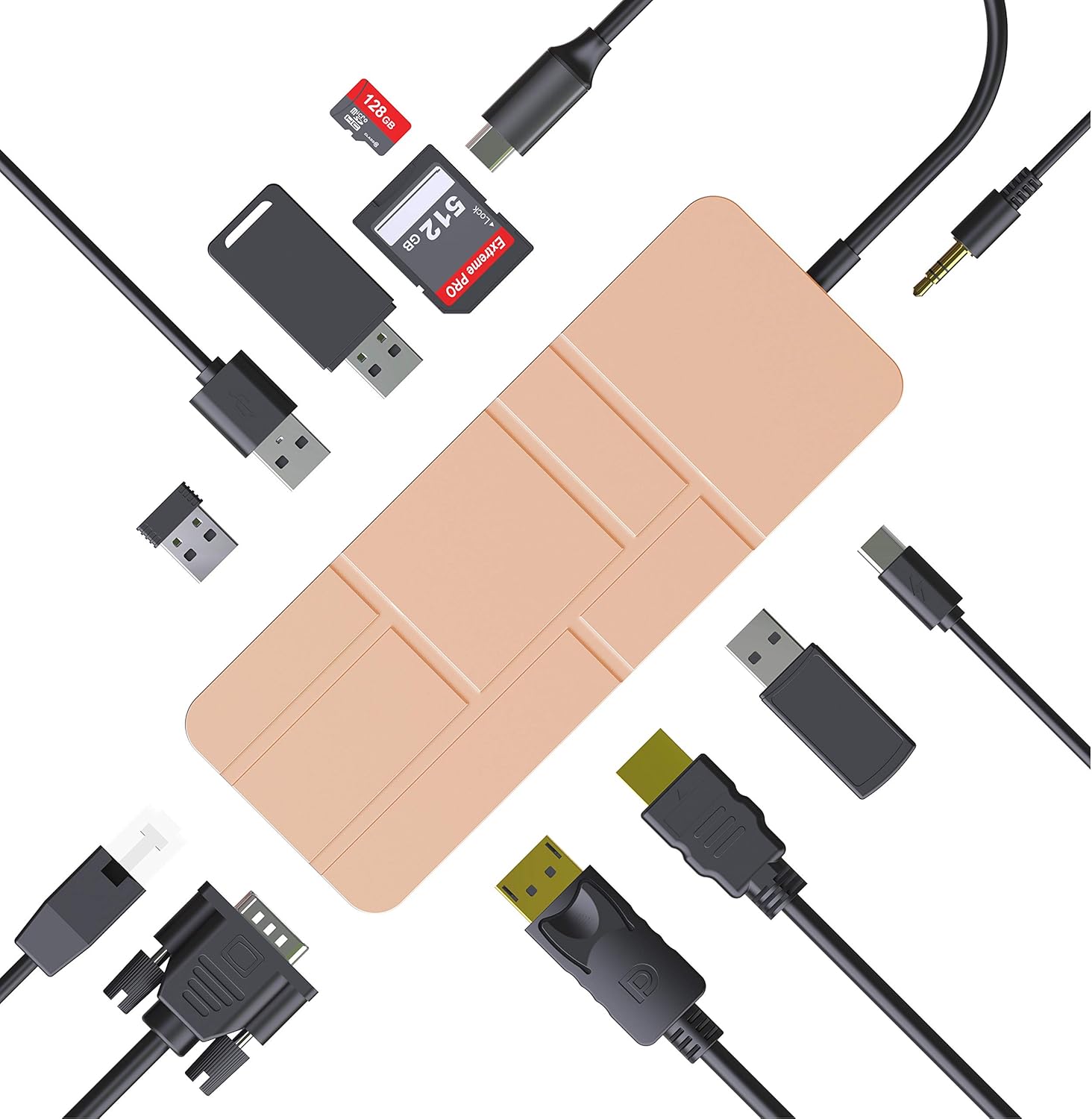Best Deal 🛒 MacBook Pro Docking Station, Display Port USB C Hub, 13-in-1 Gigabits Ethernet Dock with 4K HDMI, DP, VGA, 4* USB 3.0, PD 3.0, 3.5mm Jack, Micro SD/TF Memory Card Readers for Mac OS/Windows Laptops Flash Deals - 80% OFF MacBook Pro Docking Station, Display Port USB C Hub, 13-in-1 Gigabits Ethernet Dock with 4K HDMI, DP, VGA, 4* USB 3.0, PD 3.0, 3.5mm Jack, Micro SD/TF Memory Card Readers for Mac OS/Windows Laptops