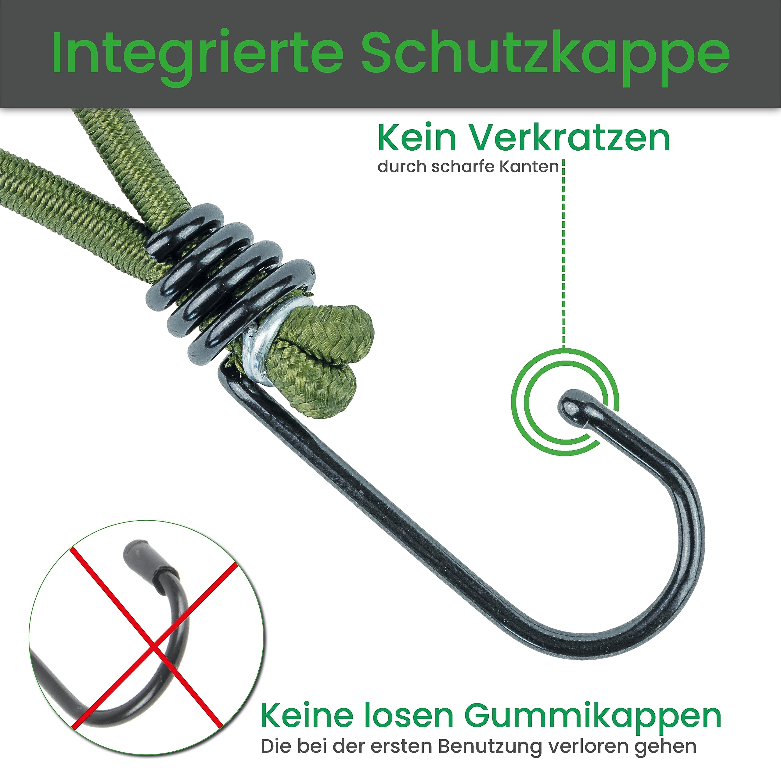 10 Pezzi Elastici Tenditori Da 60 Cm - Espansori In Gomma - Foto 5