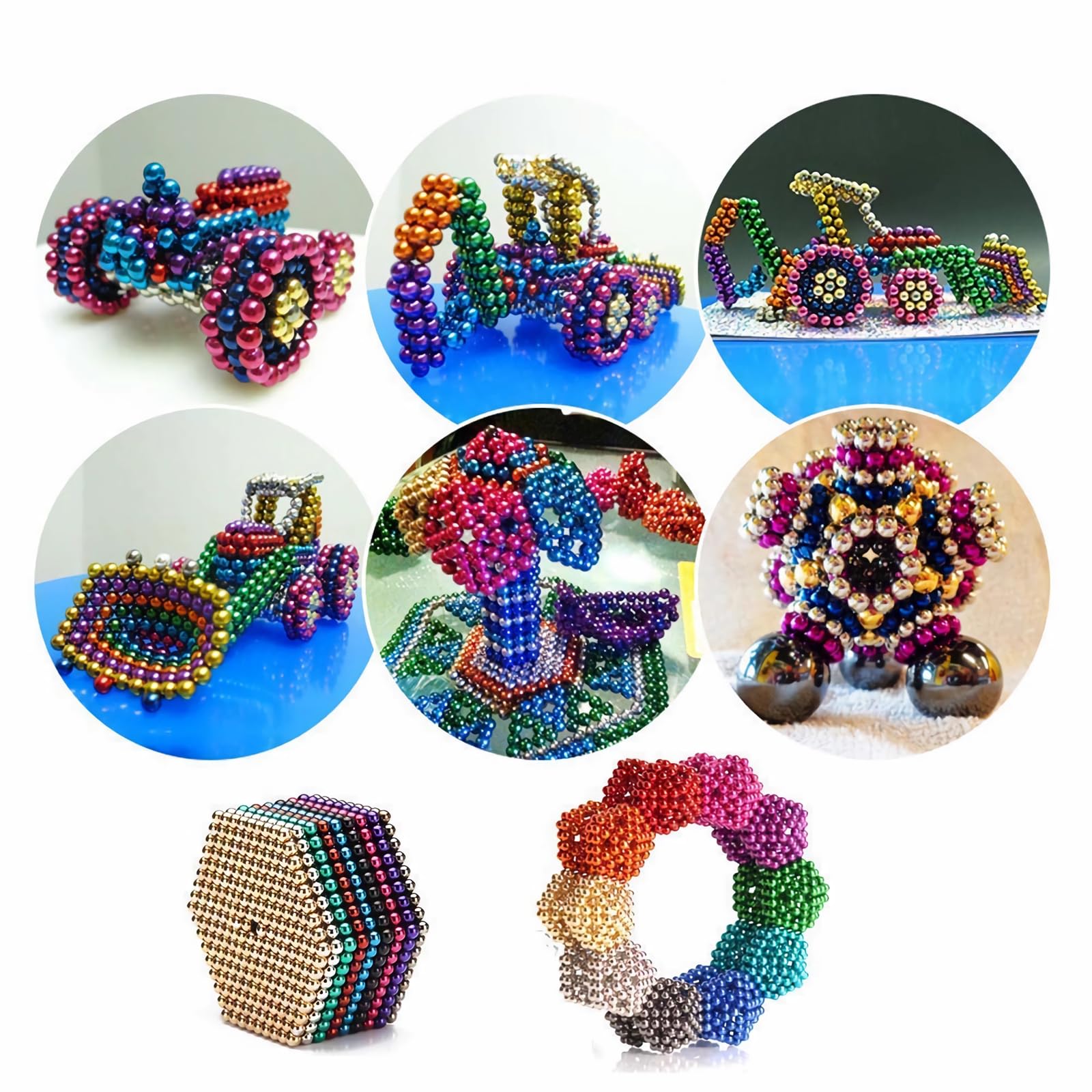 Amazon | TeamSky マグネットボール 立体パズル 直径5mm 1000個セット