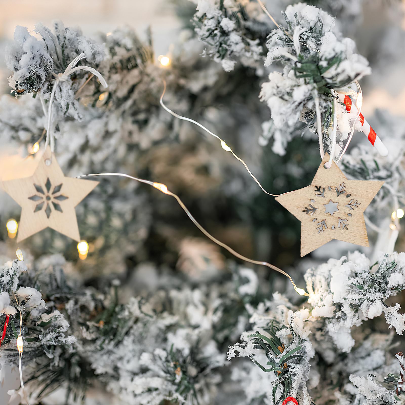 30 Mini Pizarras De Madera Con Cuerda | Etiquetas Colgantes Árbol Navidad | Decoración DIY Para Bodas Y Fiestas