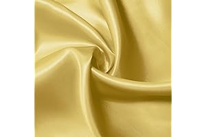 KKJIAF Luxurious Golden Satin Fabric: Transform Visions Into Unforgettable Creations