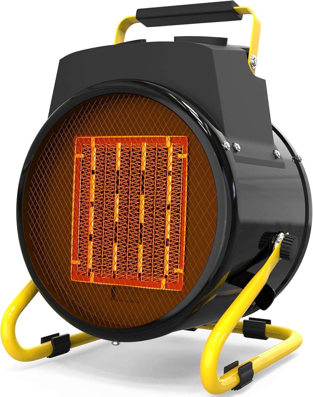 Buyplus Outdoor Heaters for Patio, 1500W Portable Garage Heater with Overheat Protection & 3S Fast Heating, Non-Slip Cushion, Electric Space Heater for Patio, Garage, Bedroom, Office, Black