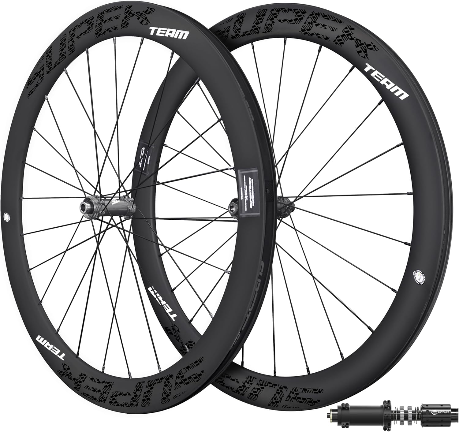 Superteam Classic Pro Light D28-50 Disc Brake Carbon Wheelset with 36T Ratchet Hub Ceramic Bearing 700C Road Bike Wheels Tubeless Clincher