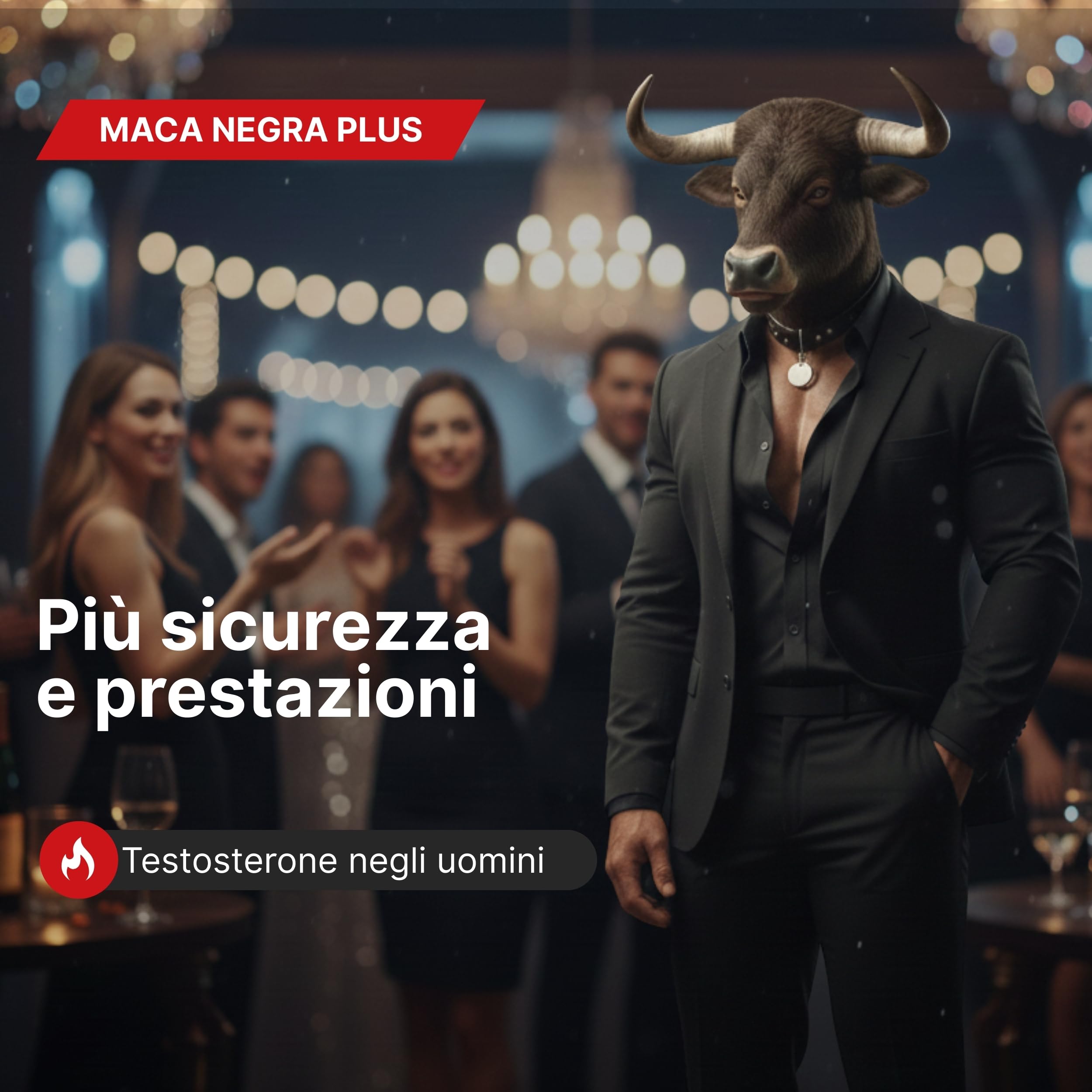 Maca Peruviana Plus – Maca Nera 45.000 mg Equivalenti (100:1), Arginina, Taurina, Vitamina B6 – Testosterone Uomo – 180 Capsule – Vegano, Senza Glutine né Lattosio – Pre workout, Energia e Muscoli