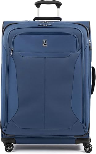 Travelpro Tourlite Softside Equipaje Expandible con 4 Ruedas Giratorias, Maleta Ligera, Hombres y Mujeres, Azul, Grande a cuadros, 29 pulg., Equipaje