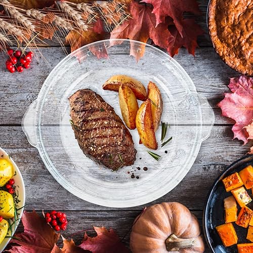 Miniatura 5 de DOITOOL Plato de cristal para tartas redondo de 8 pulgadas con asas para hornear pasteles y pasteles de queso