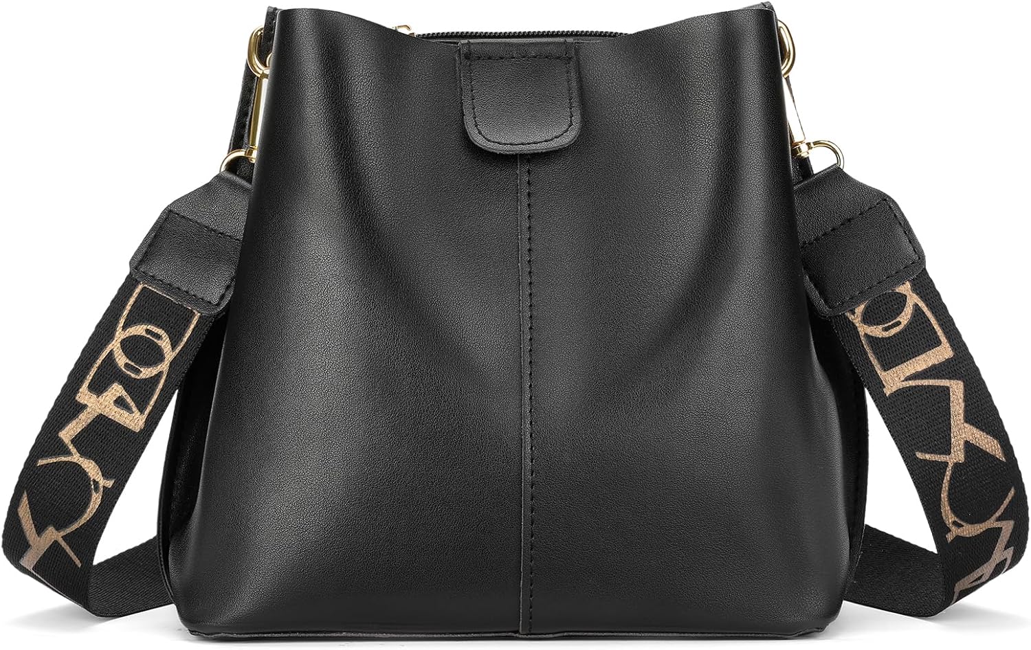 SENDEFN Trendy Bucket Crossbody Bag for Women Soft Shoulder Tote Purses Vegan Leather Crossbody Bags