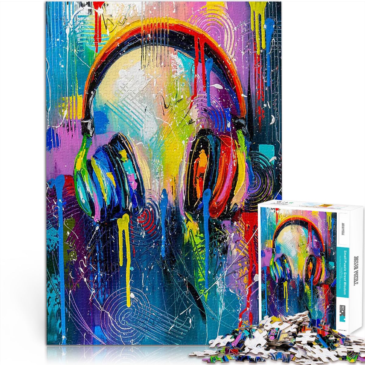 1000 Piece Puzzle For teenagers Rhythm in Colors Stressabbau Staycation Zeit totschlagen Wichtelgeschenke52x38cm — image 1