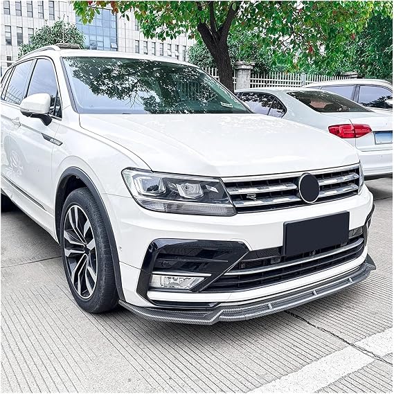 Front Diffuser Car Front Bumper Lip Splitter Diffuser Lip Body Kit For VW For Tiguan For Rline MK2 2017-2020 Car Spoiler Accessories(Gloss Black)