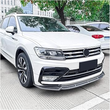 Front Diffuser Car Front Bumper Lip Splitter Diffuser Lip Body Kit For VW For Tiguan For Rline MK2 2017-2020 Car Spoiler Accessories(Gloss Black)