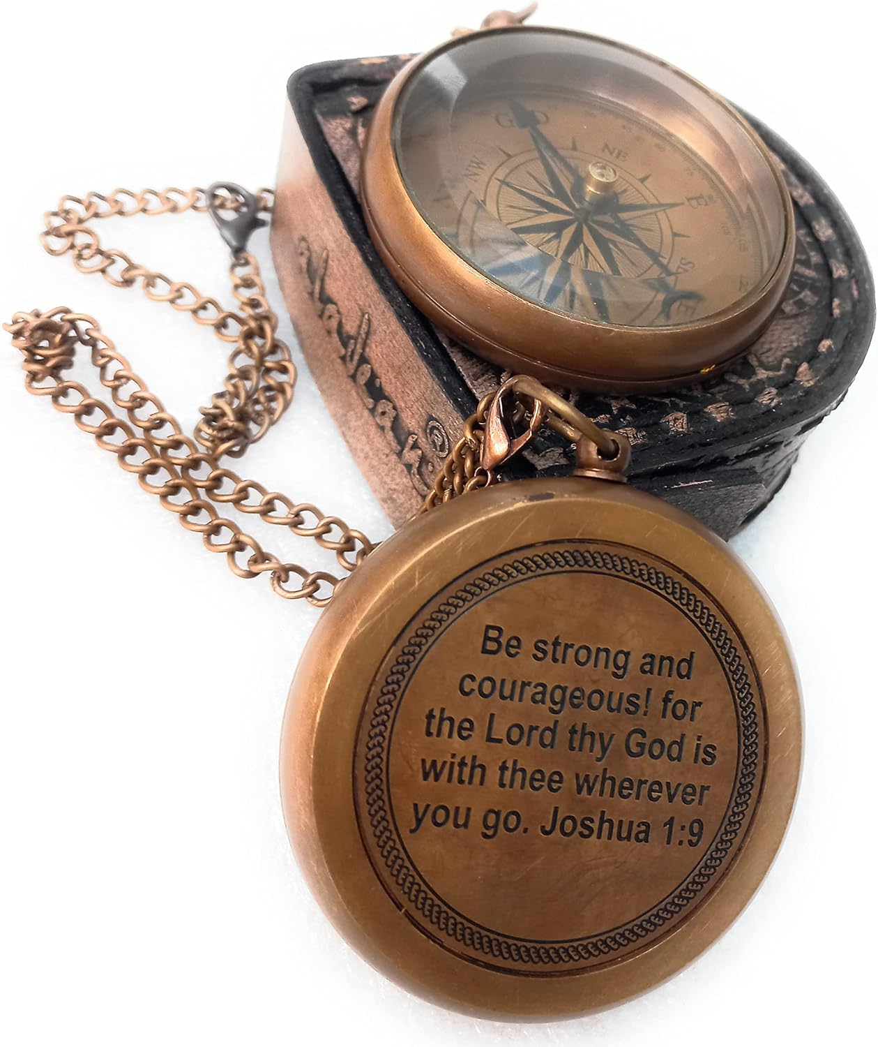 Spyglass & Compass Gift Set for Boys - Inspirational Gifts for Him/Her Meaningful Quote Engraved Compass