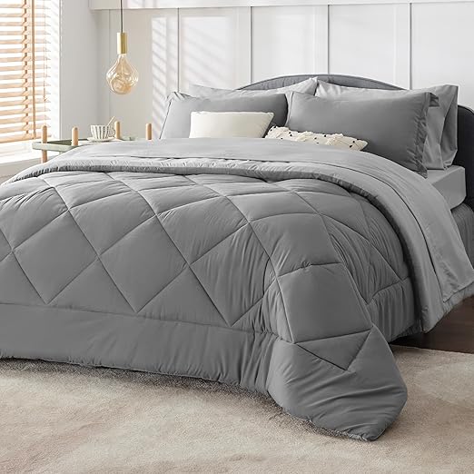 Bedsure Queen Comforter Set 8 Pieces Reversible Queen Bed Set Bed in