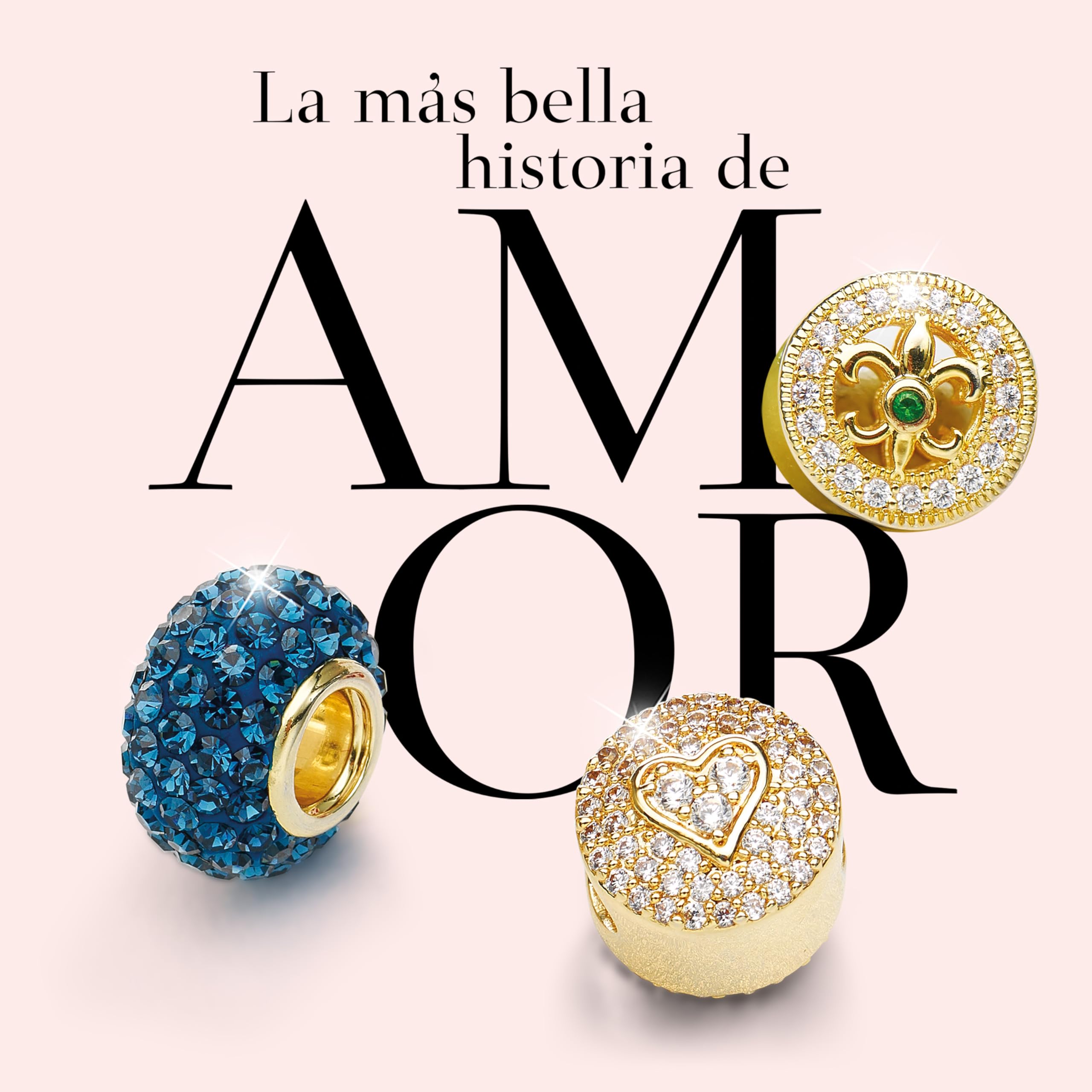 GALERIA DEL COLECCIONISTA Pulsera ARMONÍA para Mujer. Pulsera Personalizable con 12 Charms Intercambiables. Baño en Oro de 1ª Ley con Cristales, Rubí, Esmeraldas y Zafiro. Regalo Elegante