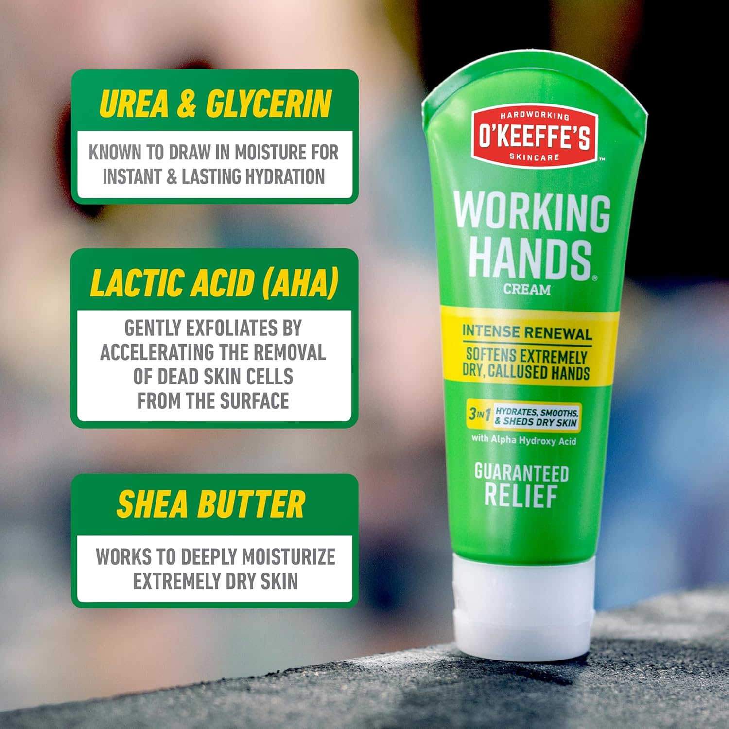 O'Keeffe's Working Hands Intense Renewal Hand Cream, 3 oz Tube (Pack of 1) - Softens and Smooths Extremely Callused, Dry Hands - Image 5