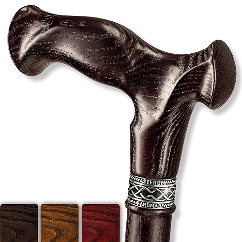 Asterom Walking Cane for Men & Women - Handmade, Ergonomic,
