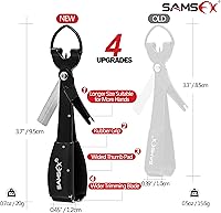 Vista 4 de SAMSFX Herramienta para atar nudos de pesca, pinzas de pesca con mosca multifuncionales con retractor, hilo de pesca Knot Tyer, nudos de uñas