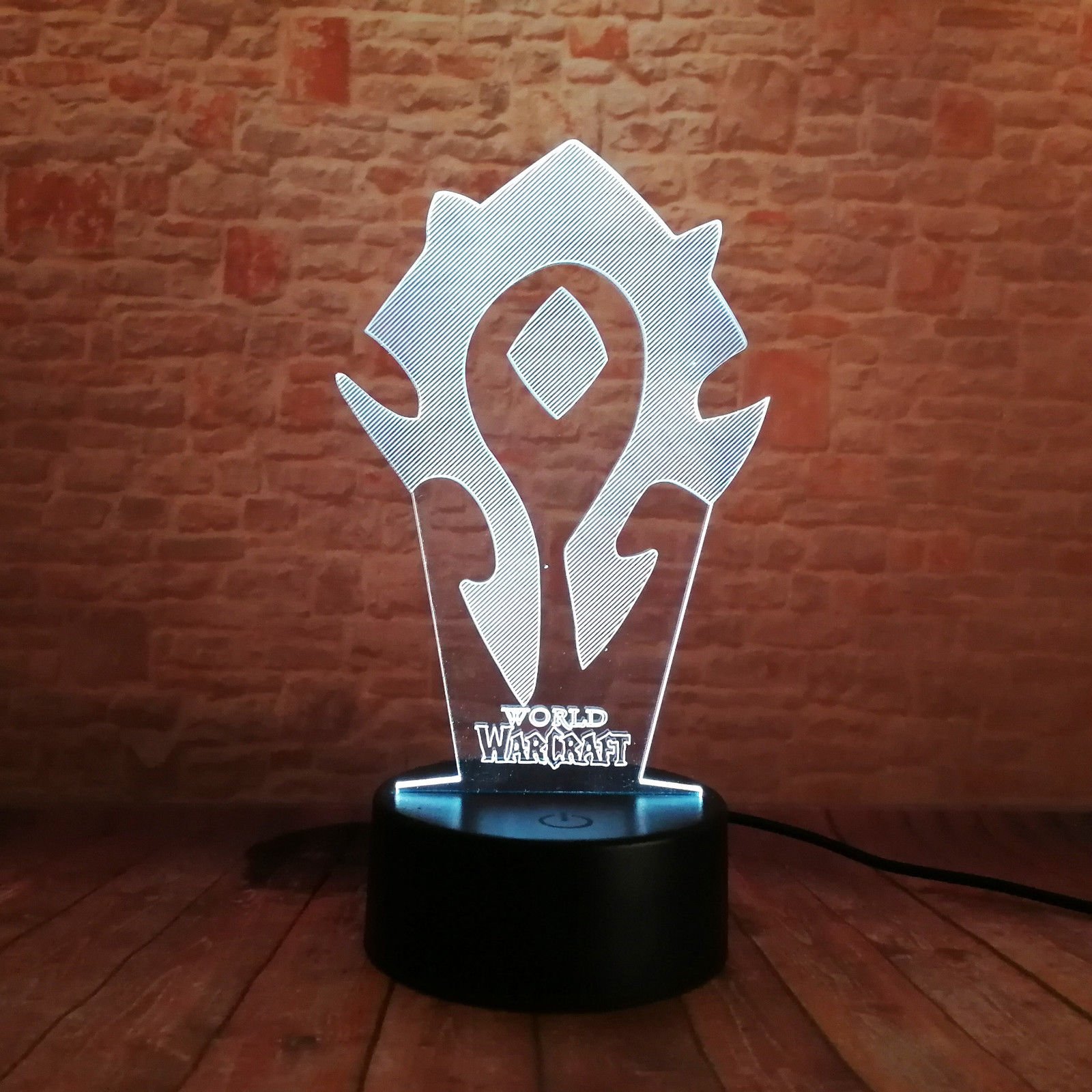 Lampa LED - World of Warcraft Horde Zmieniająca kolor USB Lampka nocna