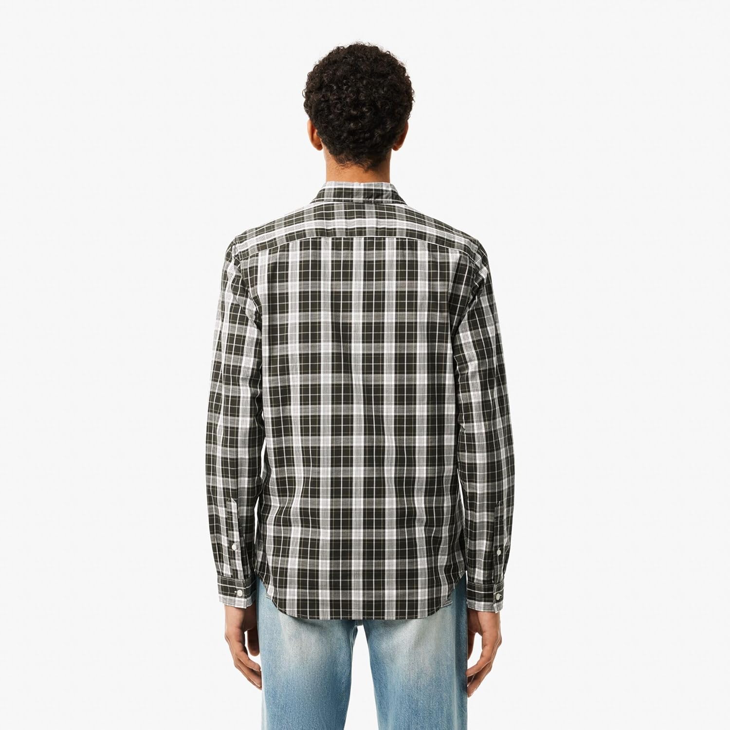 Lacoste Men's Check Print Stretch Shirt