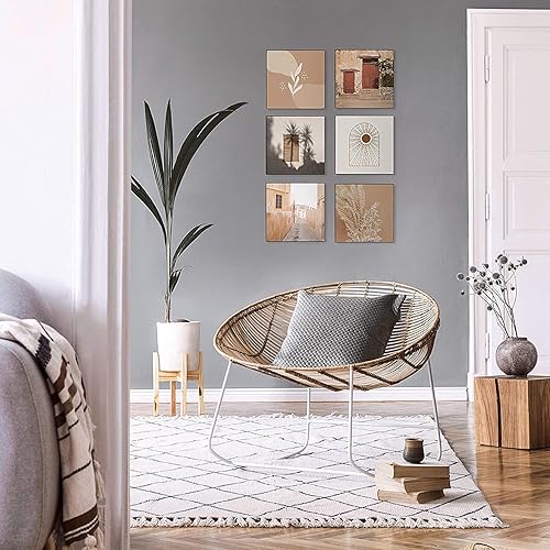 Miniatura 6 de MCS Formato de marcos de fotos, marcos de pared para galería, negro, 8 x 8, paquete de 6