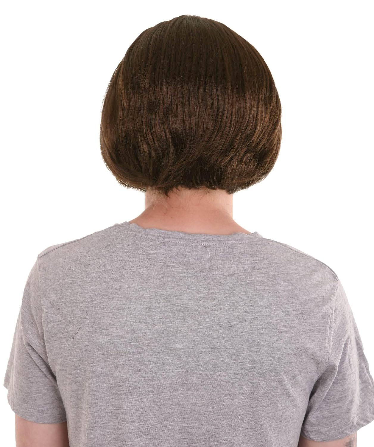 HPO Adult Men's Classic Horror Movie Shining Brown Bald Cap Wig, Perfect for your Halloween & Cosplay Party, Flame-retardant Synthetic Fiber