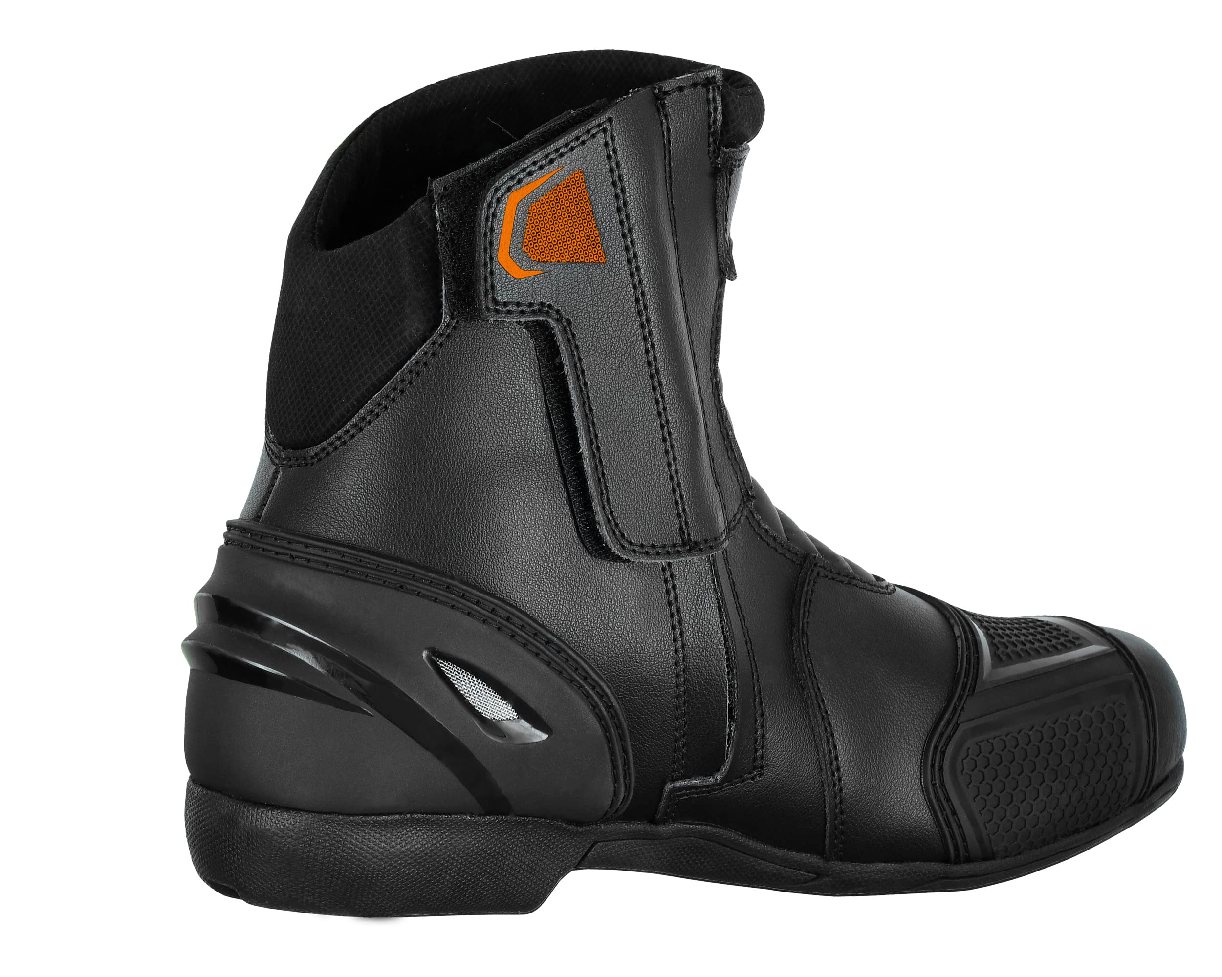 Scarpe da moto da uomo in pelle stivali protettivi antiscivolo con supporto alla caviglia,CE approvato