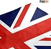 Flagmax Union Jack Flag – Premium UK Flag في البوليستر المنسوج مع الثقوب (5 قدم × 3 قدم (150 سم × 90 سم))