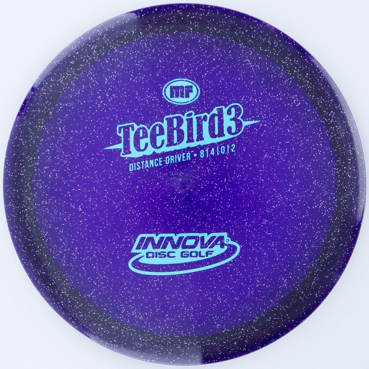 INNOVA Metal Flake Champion TeeBird3 170-175g, Disc Golf Driver, Right Handed, Purple, Unisex, Intermediate to Advanced Players