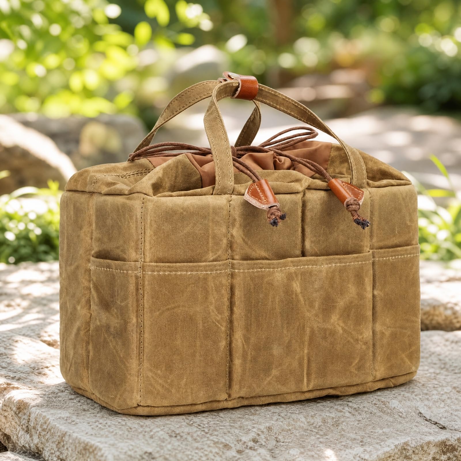 predolo Borsa Fotografica con Chiusura a Coulisse Antirughe Custodia Protettiva Impermeabile per Appassionati di Fotografia, Uscite Fotografiche