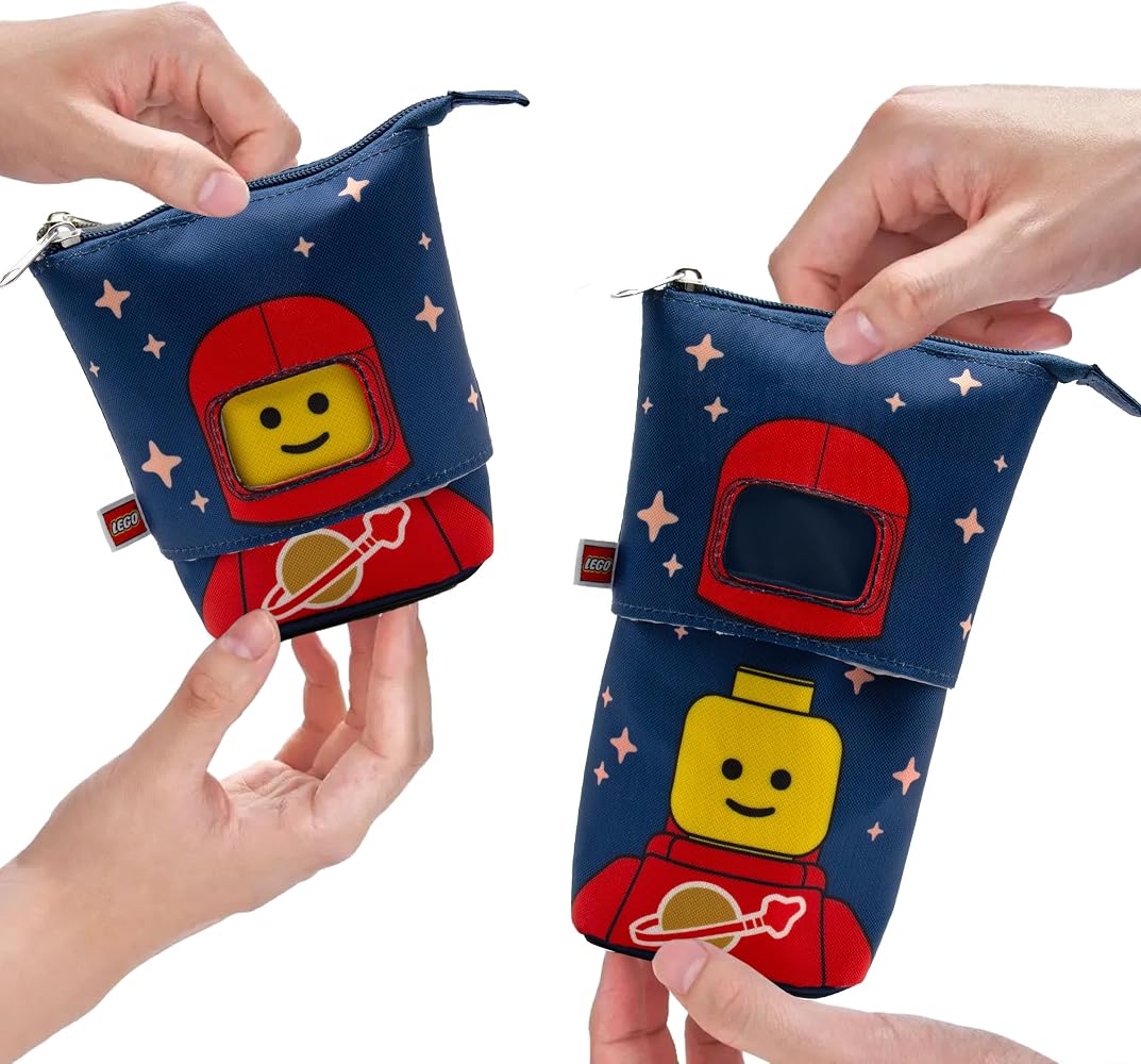 Amazon.com: IQ LEGO Pop Up Pencil Case - Red Spaceman (53434