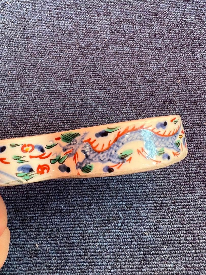 1035 中国 骨董 大明萬暦年製 龍紋 瓢箪型 硯 2客 時代物 1035