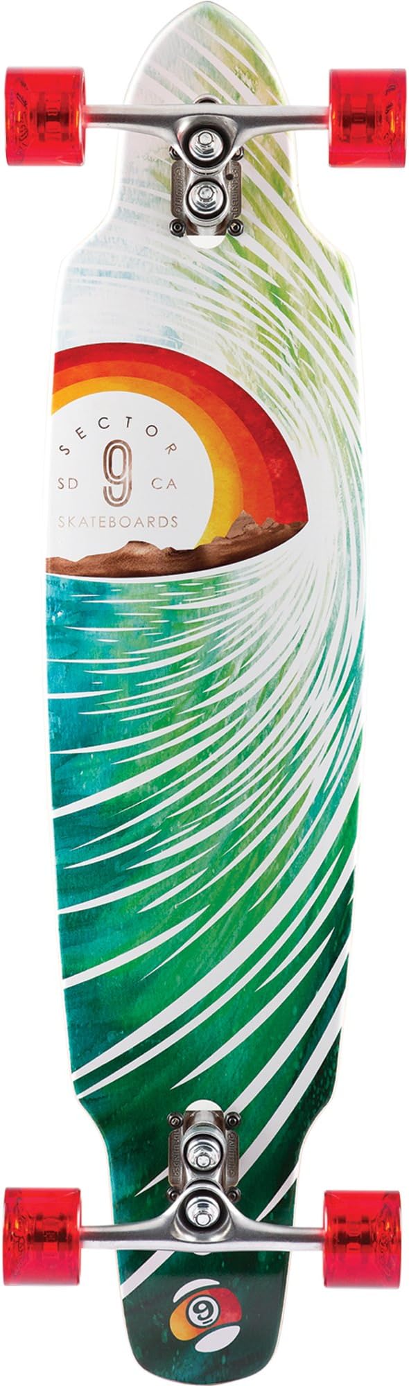 Sector 9 - Horizon Longboard Complete 2015, Green 39"x9.375"