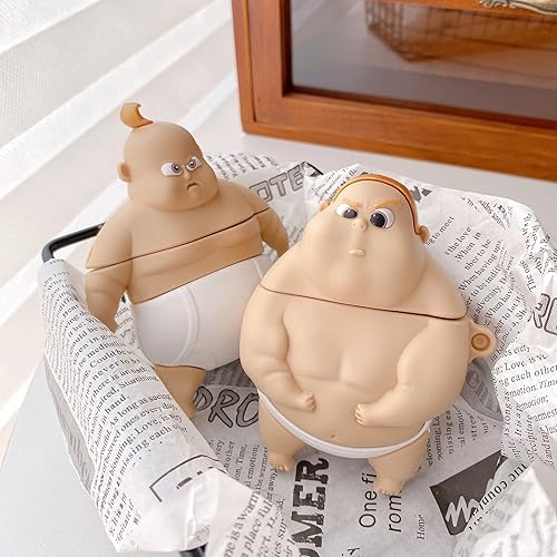 Miniatura 6 de Compatible con Beats Studio Buds 2021 Cute Character Case Cover Accesorios Silicona Skin 3D Cool Cartoons Case con llavero para mujeres, niñas,