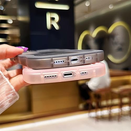 Miniatura 5 de Funda compatible con iPhone 13 de 6.1 pulgadas 2021, bonita funda protectora Kawaii con forma de marco de onda rizada de silicona suave a prueba de