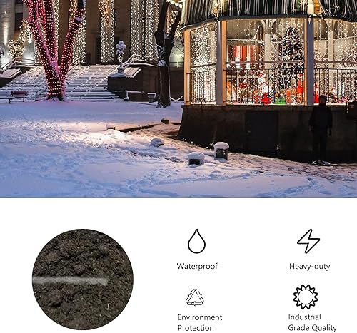 Miniatura 6 de SPT-1 182 Cable de cobre para iluminación de paisaje de bajo voltaje, 250 pies, negro, calibre 18, 2 conductores, entierro directo al aire libre