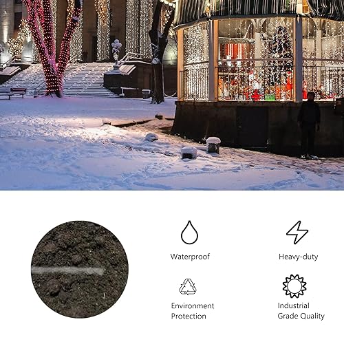 Miniatura 6 de Cable de paisaje de bajo voltaje, cable eléctrico 182 de lista UL, para cable de extensión de luz y lámpara (1000 pies-SPT1-18AWG, negro)