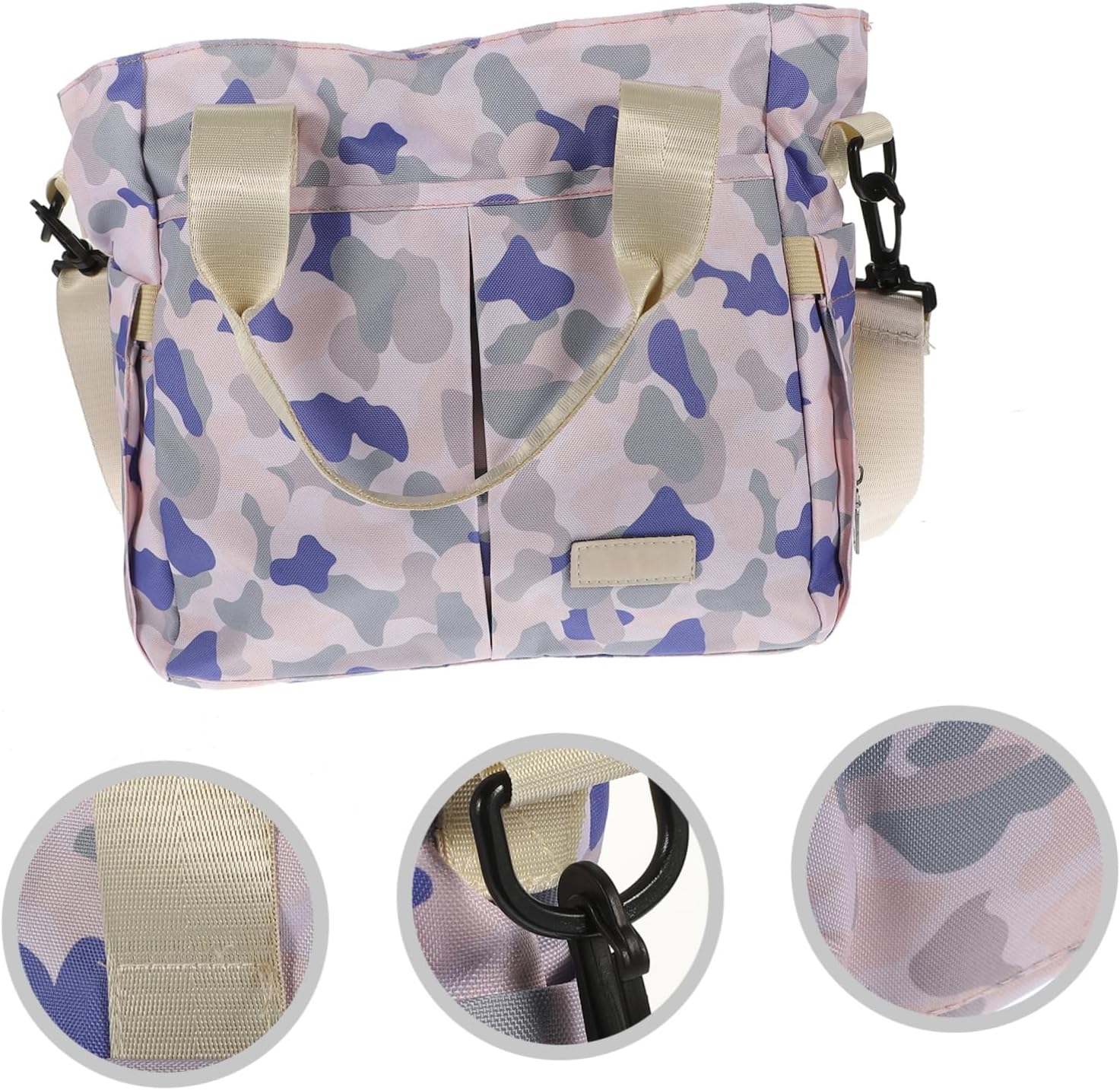 Abaodam Fashionable Mom Handbag Diaper Bag Tote Changing Station Diaper Caddy for Travel