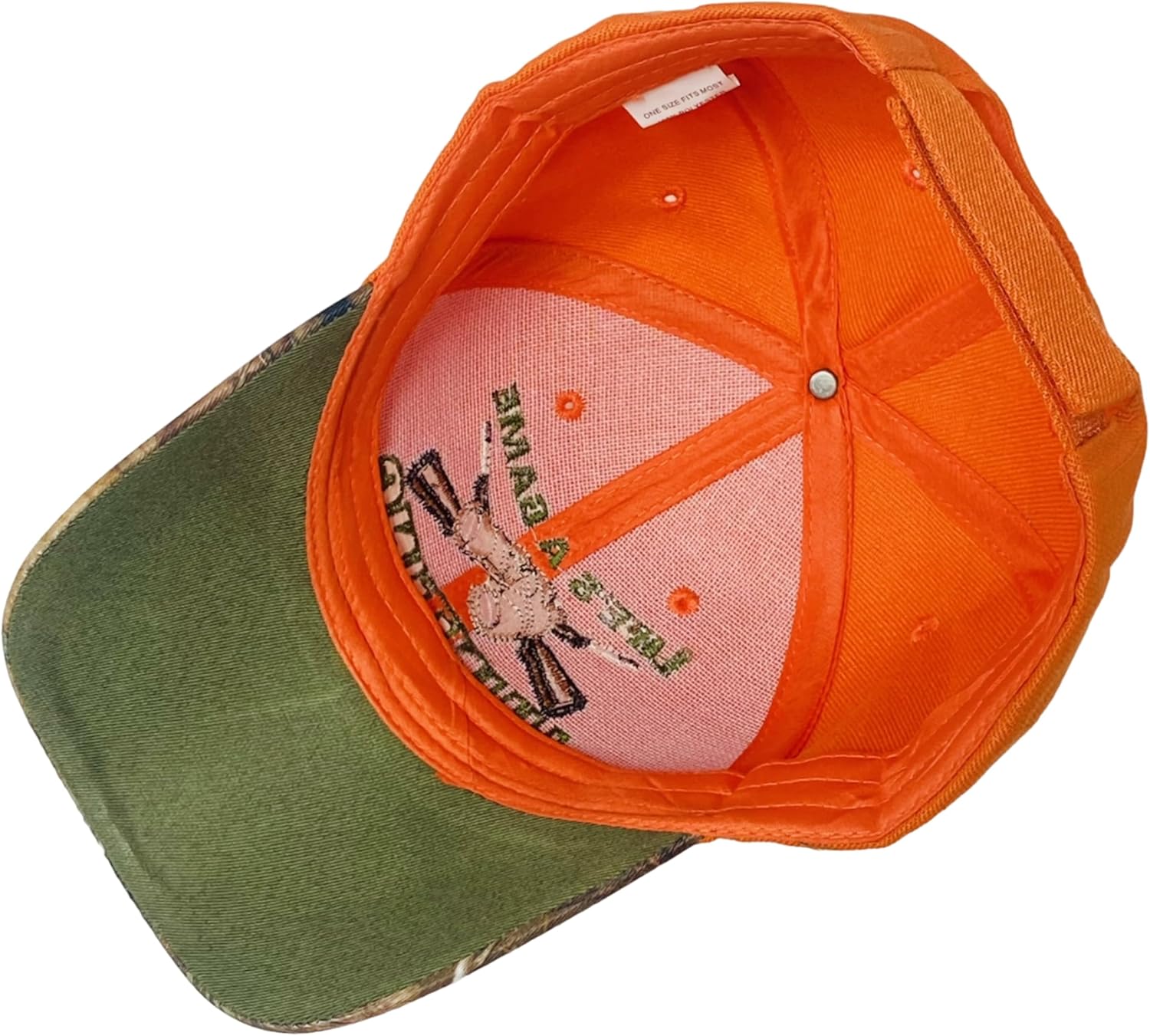 Embroidered Life's a Game Hunting is Serious Adjustable Baseball Cap