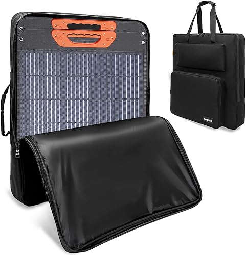 Bolsa de viaje para panel solar, bolsa de almacenamiento portátil para panel solar compatible con Jackery SolarSaga 100 W, 200 W, 100 X, funda de
