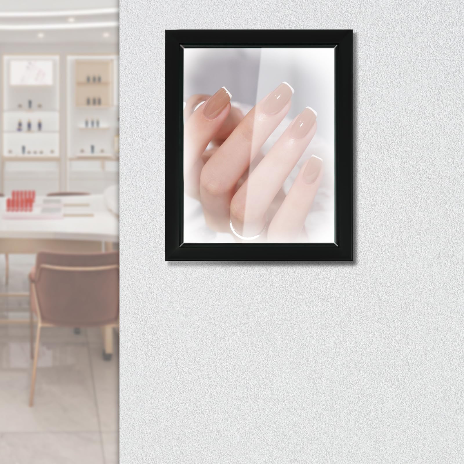 LED Plakatrahmen, Beleuchteter Bilderrahmen aus Acryl und Aluminium Profil, Posterrahmen mit Netzadapter, Wandmontiert, Frontöffnungsdesign Stil, für Plakate Werbedisplays, 40 * 50 * 2.8cm