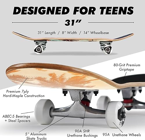 Miniatura 4 de Magneto Complete Cruiser Starter Skateboard